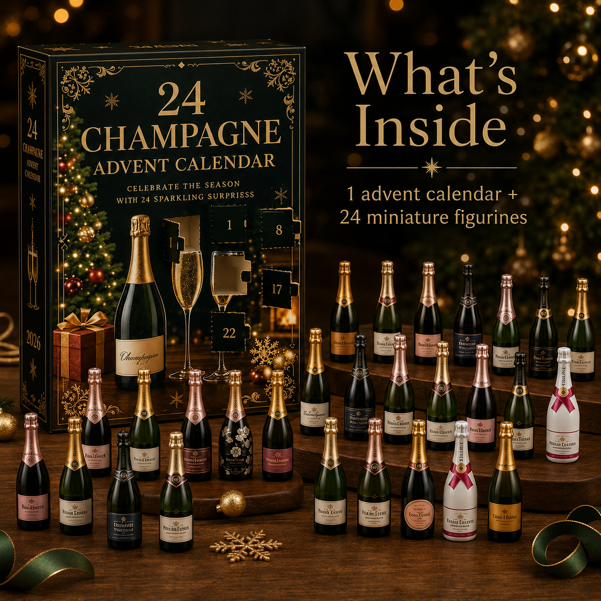 🎅Best Gift For Christmas - Sale 49 % OFF🎅🥂 24 Champagne Advent Calendar 2026 🎄