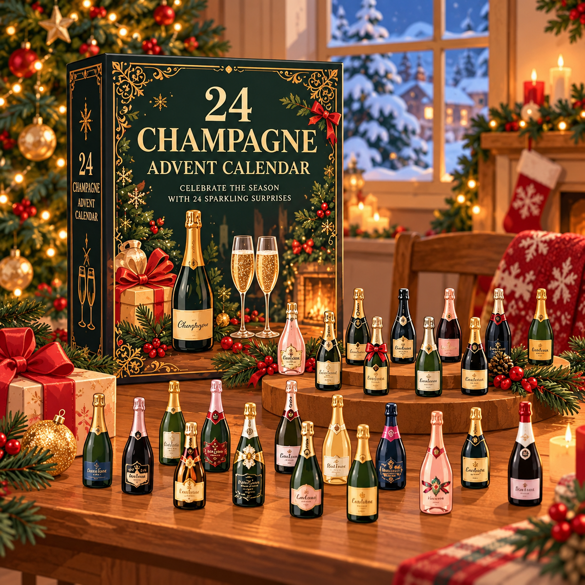 🎅Best Gift For Christmas - Sale 49 % OFF🎅🥂 24 Champagne Advent Calendar 2026 🎄