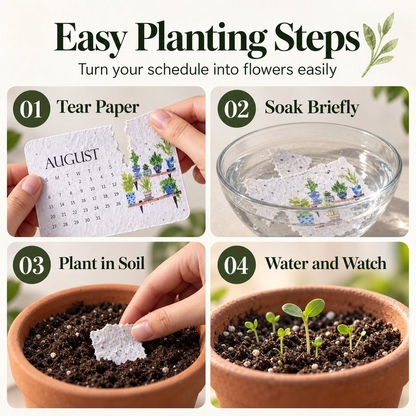 🎄Early Holiday Sale 50% OFF 🌱Eco-Friendly Plantable “Timeless” Seed Calendar 2027