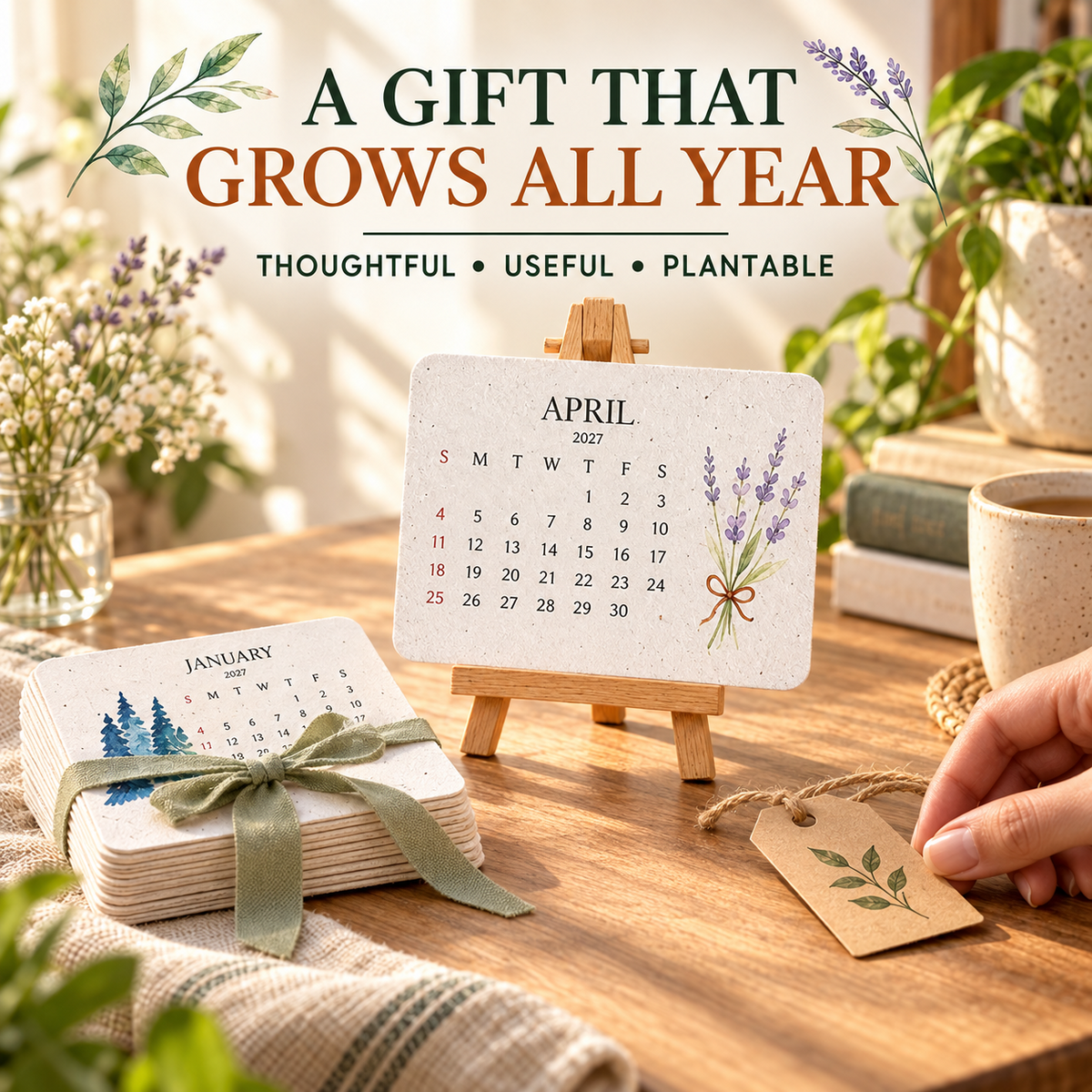 🎄Early Holiday Sale 50% OFF 🌱Eco-Friendly Plantable “Timeless” Seed Calendar 2027